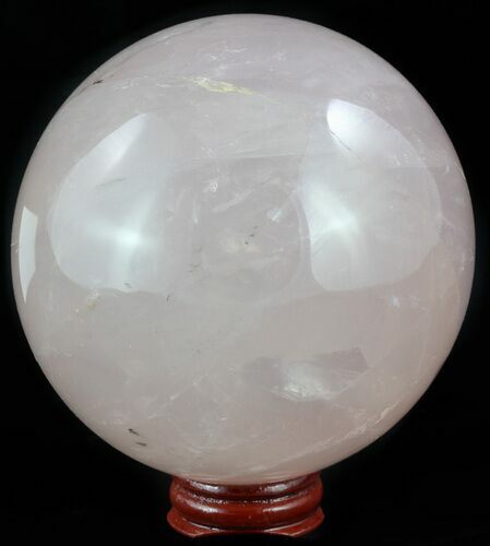 Polished Rose Quartz Sphere - Madagascar #52398